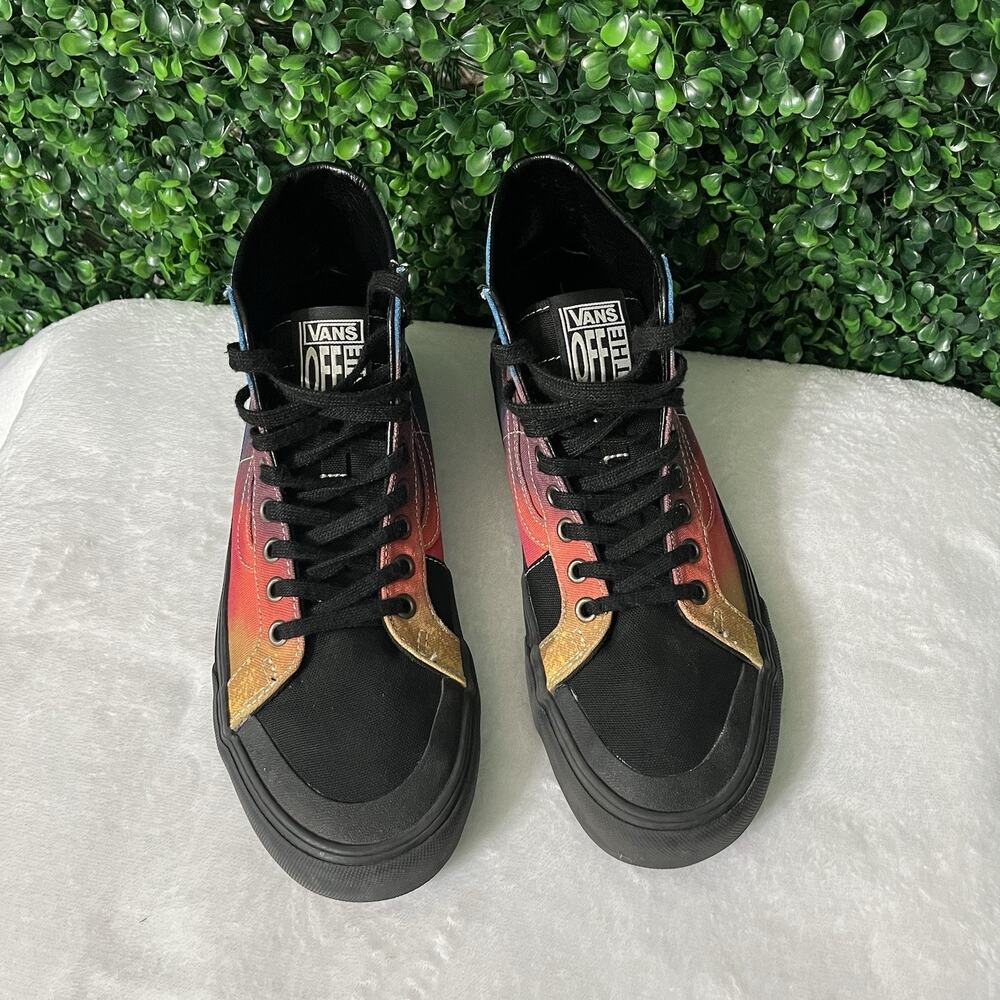 Vans Sk8-Hi Reissue High Tops Multi Color Black Sneakers Size Men 8/ Women 9.5